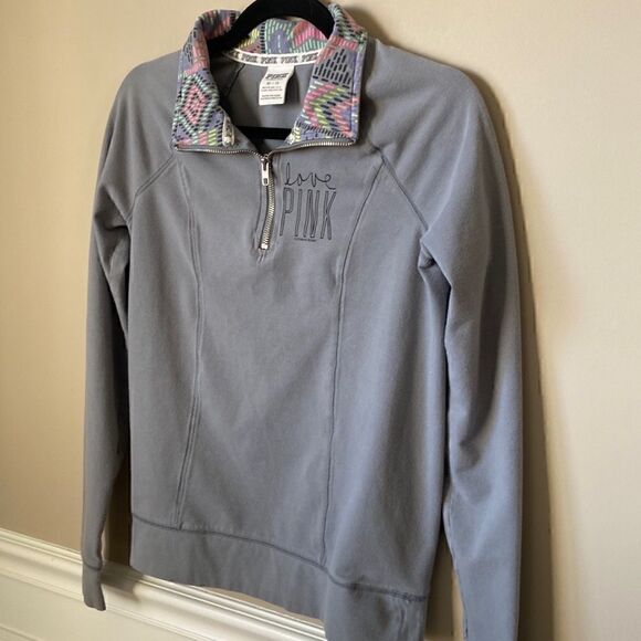 VICTORIA’S Secret Pink Quarter Zip Pullover - Picture 3 of 9